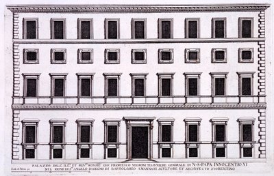 Palazzo van Giovanni Francesco Negroni, penningmeester van paus Innocentius XI, Rome, uit 